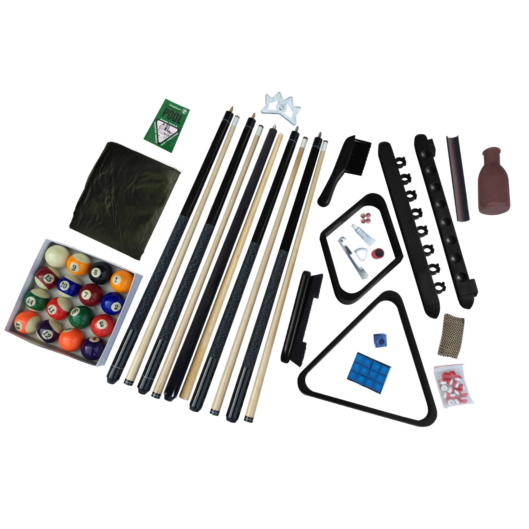 Hathaway Games Deluxe Billiard Accessory Kit - Black
